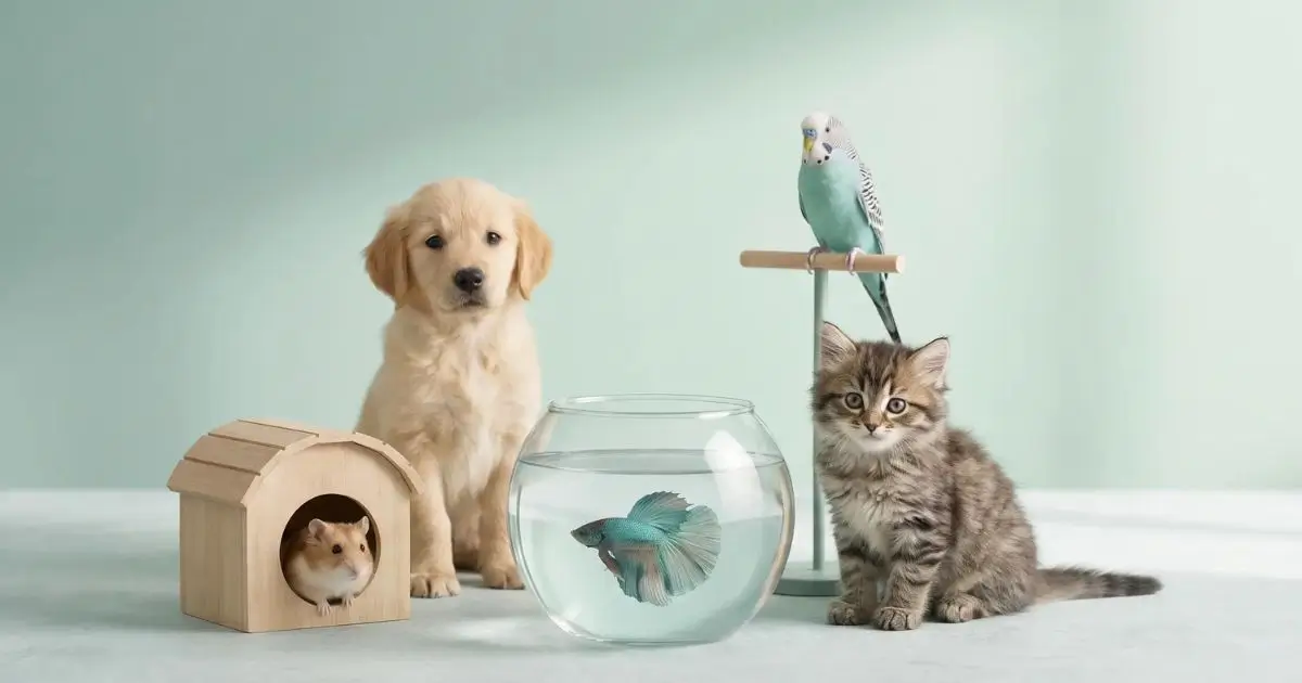 how to choose a pet guide for beginners showing different pet types