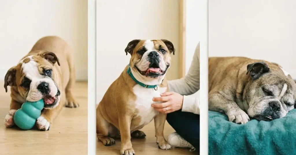 bulldog lifespan stages puppy adult senior comparison