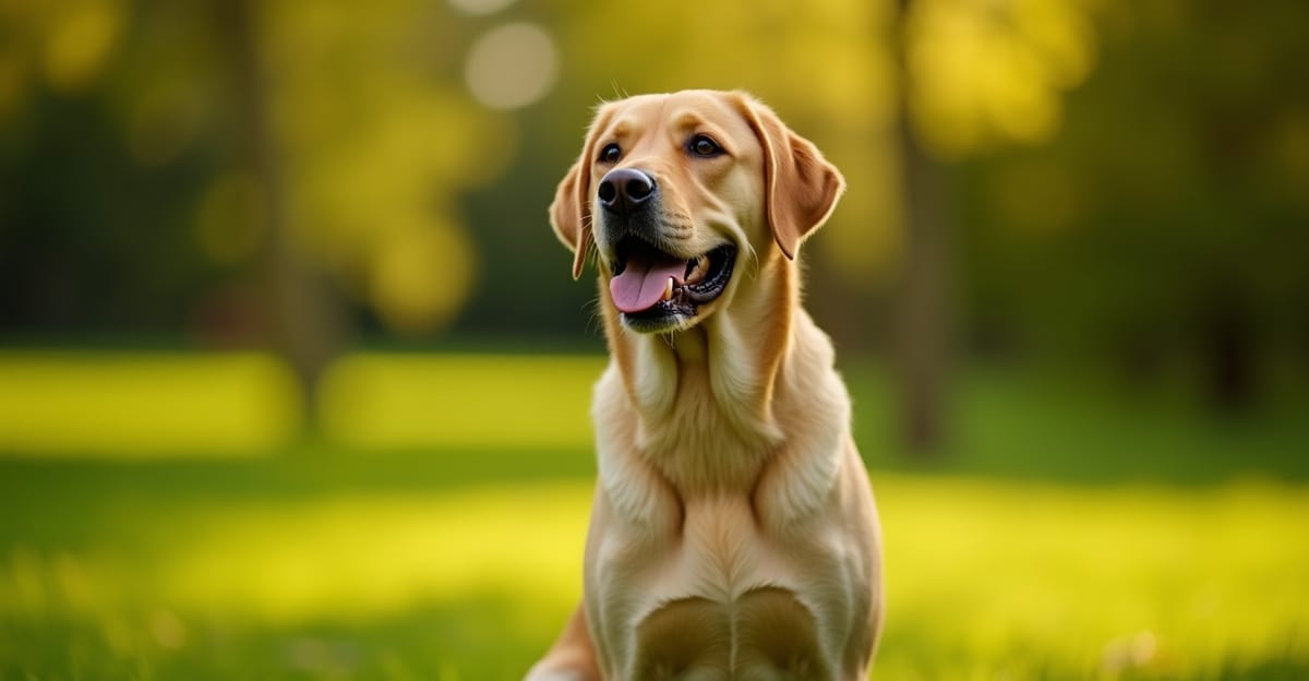 Labrador Retriever in a natural portrait setting
