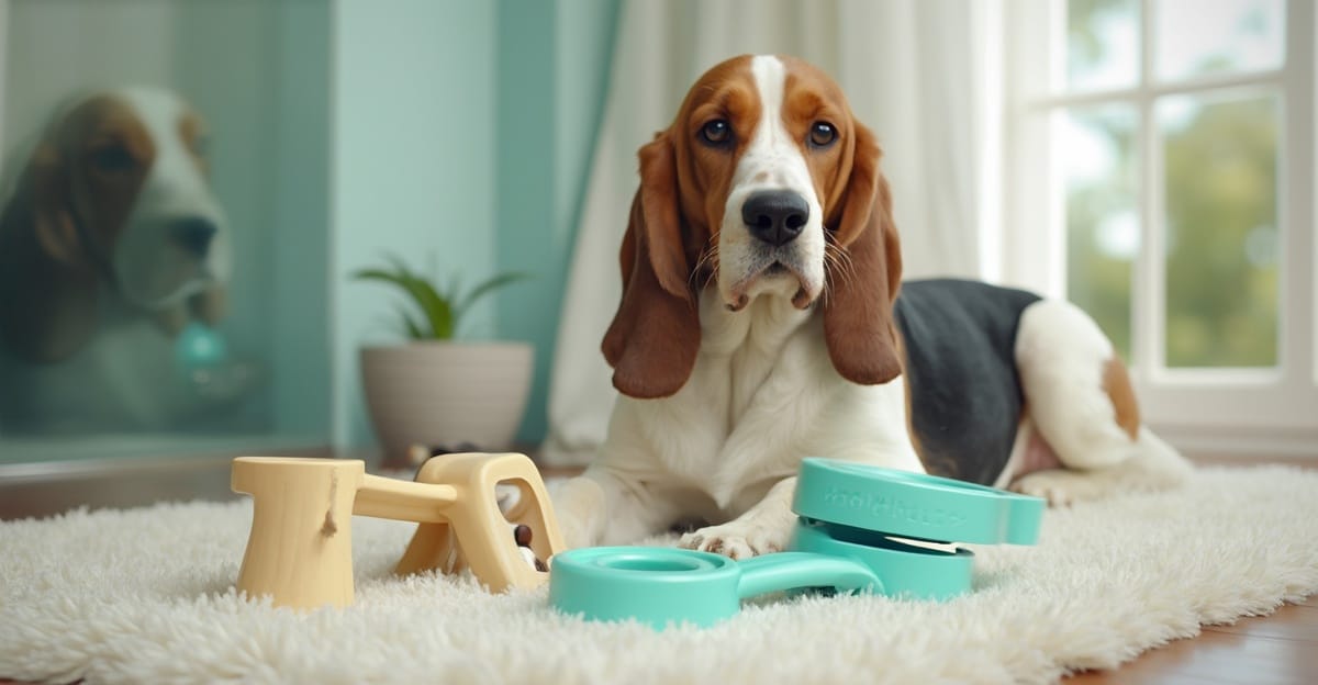 basset hound separation anxiety