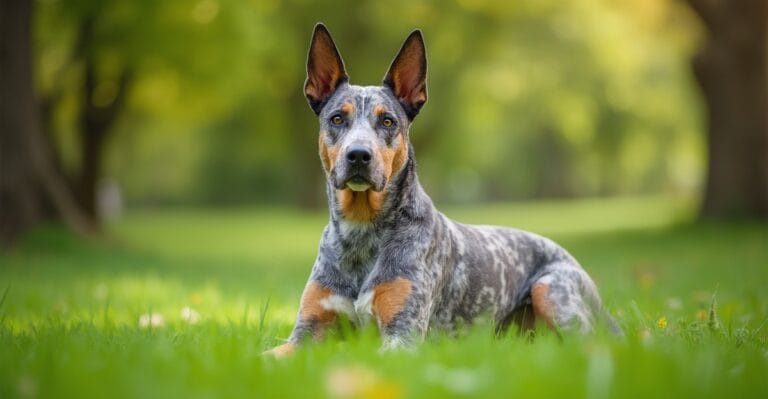 Australian Cattle Dog in a natural portrait setting