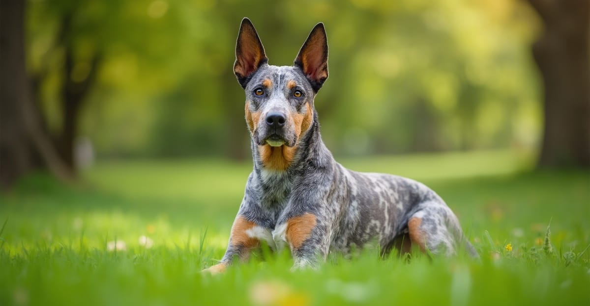 Australian Cattle Dog in a natural portrait setting